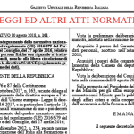 Disposizioni per l’adeguamento della normativa nazionale del regolamento (UE)